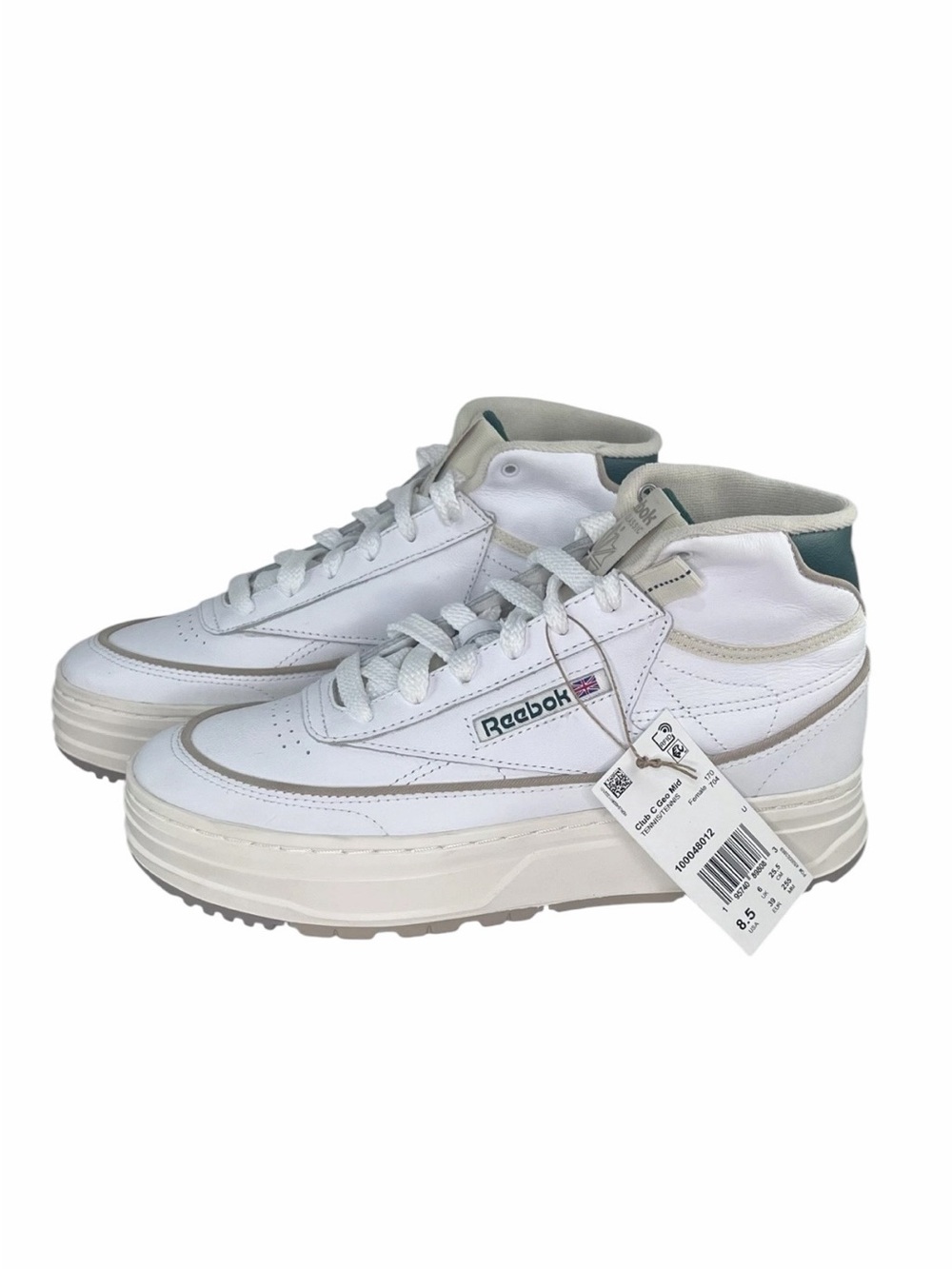 Reebok‎ Club C Geo Mid High Top Platform Sneakers Women's New 8.5
